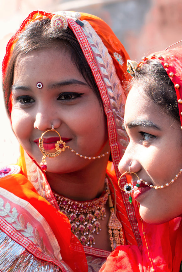 A pair of Rajasthani ladies at the Bikaner Festival of India